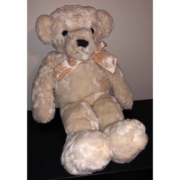 Dakin Ginger Fashion Bear Plush 16” Blush Pink Stuffed Animal Toy - Picture 1 of 6